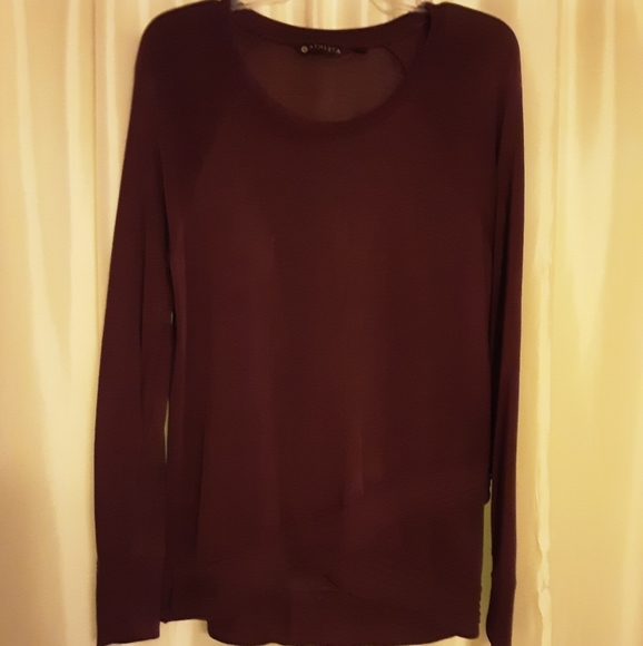 Athleta Purple Criss Cross Sweatshirt - Picture 2 of 8